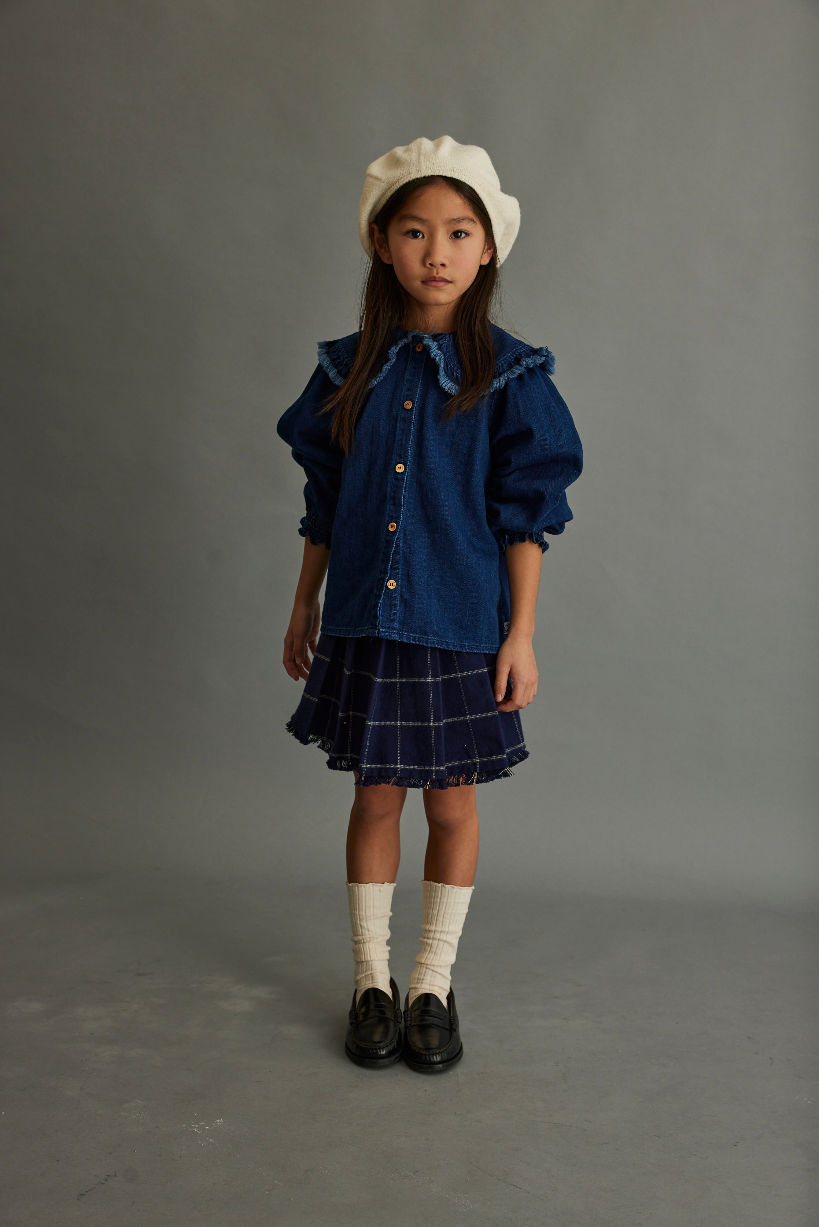 Plaid Flannel Girls Skirt Cozmo - Main Image