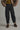Super soft cotton denim pants for girls in black from Cozmo - Pantalones Tejanos de Efecto Lavado Estilo Paper Bag - Chica 