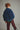 Boy wearing a GOTS-certified organic cotton corduroy jacket in navy blue from Cozmo - Chaqueta de Pana Ancha - Bebé 