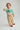 Toddler boy wearing GOTS-certified organic cotton corduroy pants in pink from Cozmo with a striped sweater - Pantalones de Pana Ancha para Bebé - Bebé 