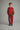 boy wearing a total gots and oeko-tex certified organic cotton corduroy outfit from cozmo in red ginger - wide wale organic cotton corduroy pants - Baby 