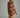 #color_chocolate | Boy wearing a striped polo sweatshirt in fall hues with matching sweatpants