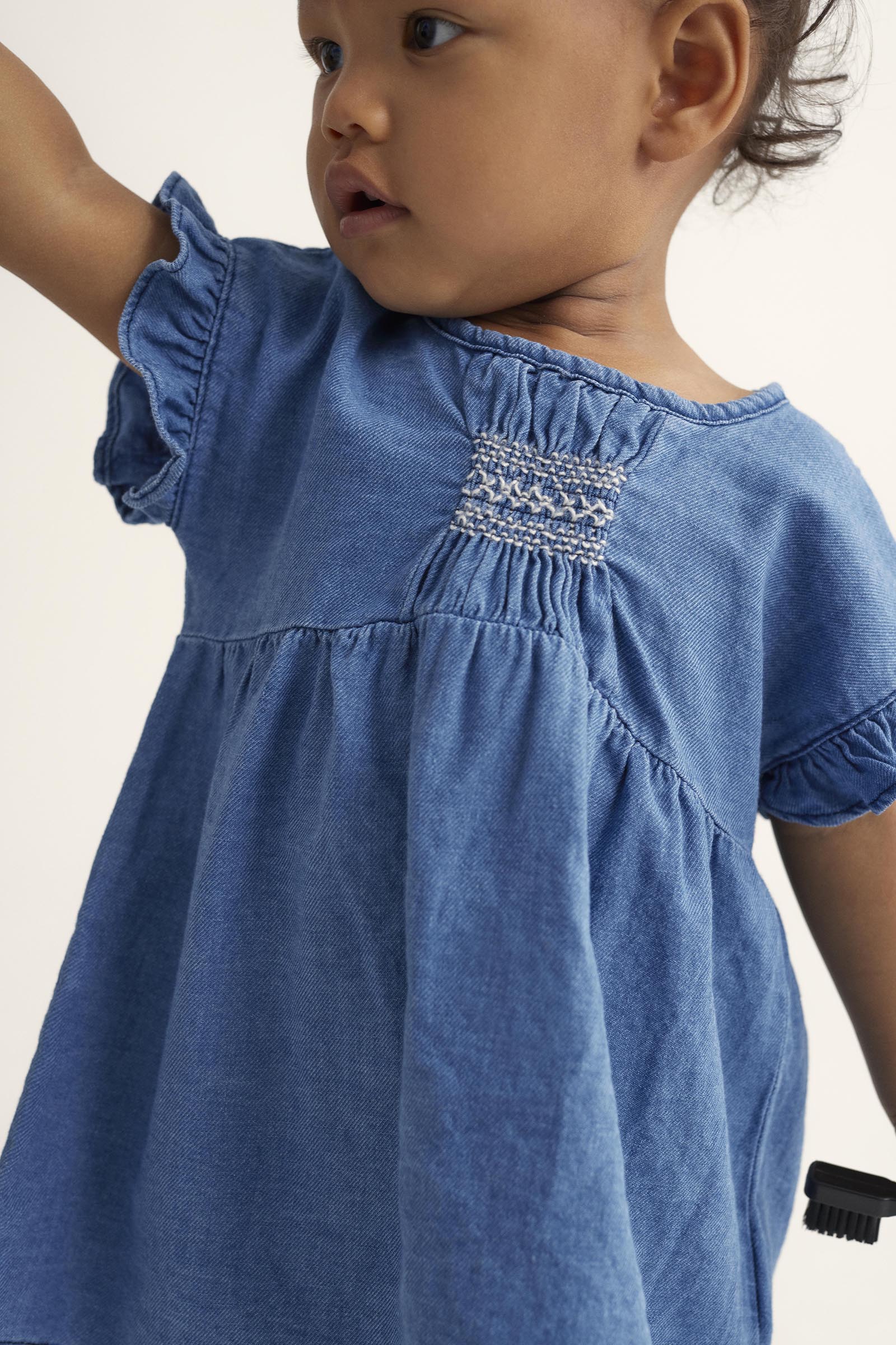 Baby Girl Denim Dress - Cozmo Baby Girl Denim Dress - Cozmo